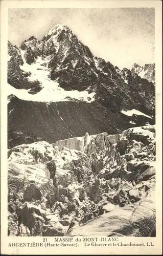 Argentieres Massif Mont Blanc Glacier Gletscher Chardonnet *