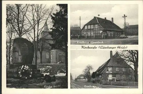 Kirchweyhe Lueneburger Heide Kaufhaus Ahrenbeck Gasthaus Kirche x