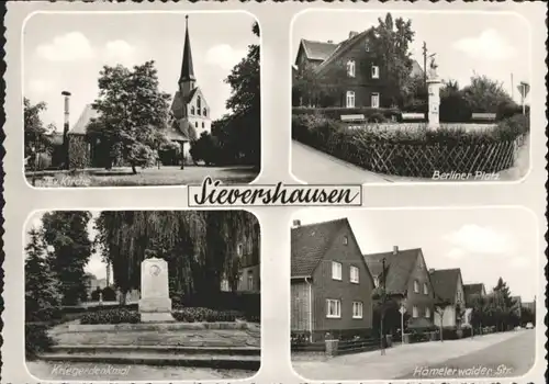 Sievershausen Kirche Berliner Platz Kriegerdenkmal Haemelerwalderstrasse *