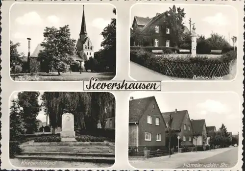 Sievershausen Kirche Berliner Platz Kriegerdenkmal Haemelerwalderstrasse *