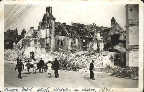 Melun Grand Rue Saint-Etienne Ruines *