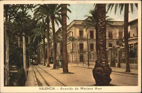 Valencia Strassenbahn Avenida Mariano Aser *