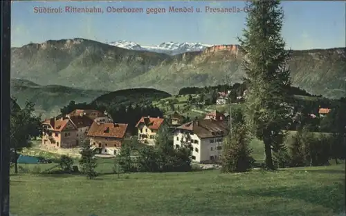 Rittenbahn Suedtirol Oberbozen Mendel Presanella-Gruppe x