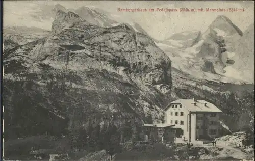 Bambergerhaus Fedajapass Marmolata *