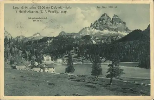 Lago Misurina Hotel Misurina Dolomiti Schwalbenalpenkofl Tre Crime x