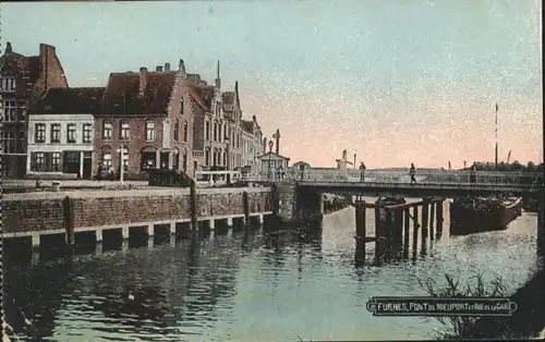 Furnes Pont Nieuport Rue Gare x