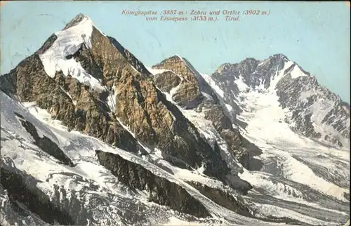 Koenigsspitze Zebru Ortler Eissepass Sued Tirol x