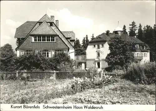 Baerenfels Baerenfels [?] Schwesternheim Haus Waldesruh * /  /