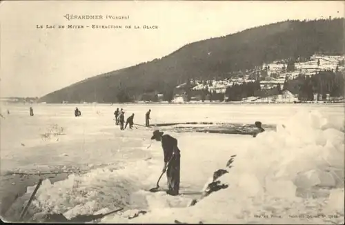 Gerardmer le lac en Hiver x