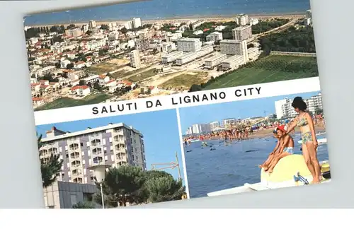 Lignano City Lignano City Spiaggia Fliegeraufnahme x / Italien /Italien