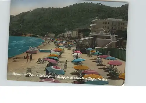 Laigueglia Laigueglia Riviera Fiori Spiaggia Bagni Strand x / Italien /Italien