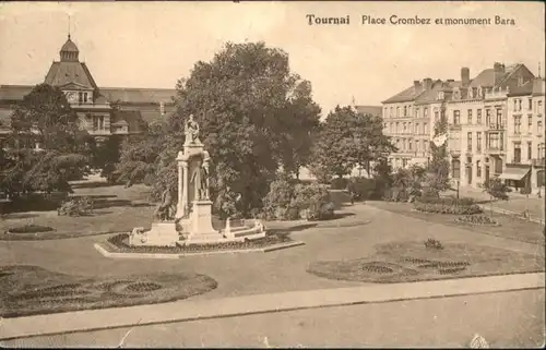Tournai Place Crombez Monument Bara x