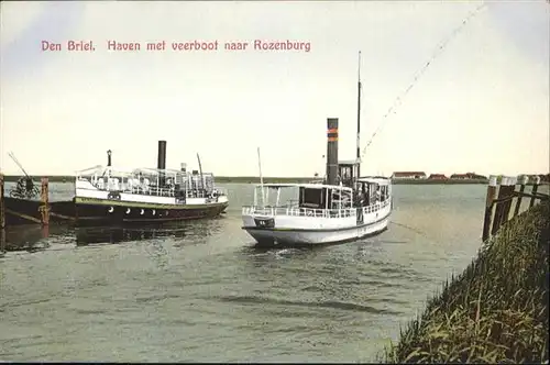 Den Briel Haven veerboot naar Rozenburg *
