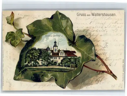 Waltershausen Waltershausen Schloss Tenneberg Efeublattkarte x /  /
