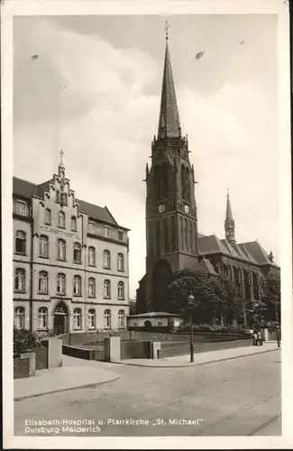 AK / Ansichtskarte Meiderich Elisabeth Hospital Kirche St Michael *