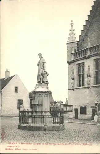 Damme Monument Jacques Coster van Maerlant *