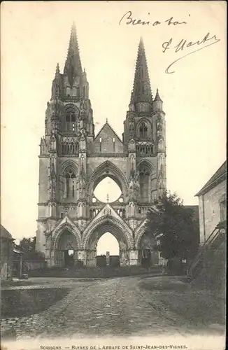 Soissons Ruines de l'Abbaye de Saint-Jean-des-Vignes /  /