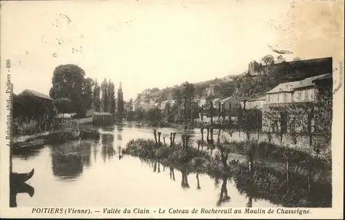 Poitiers Vallee Clain Coteau Rochereuil Moulin de Chasseigne /  /