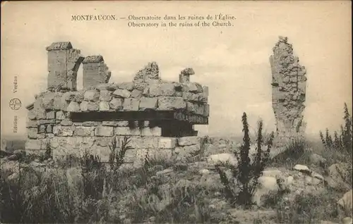 Montfaucon Observatoire Ruines Eglise /  /