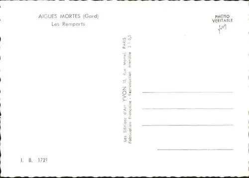 Aigues-Mortes Les Remparts /  /