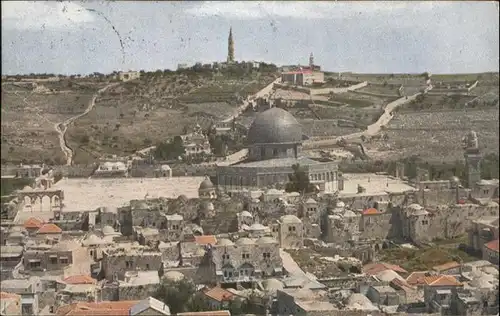 Mount Olives From Jerusalem Tempelplatz / Israel /Israel