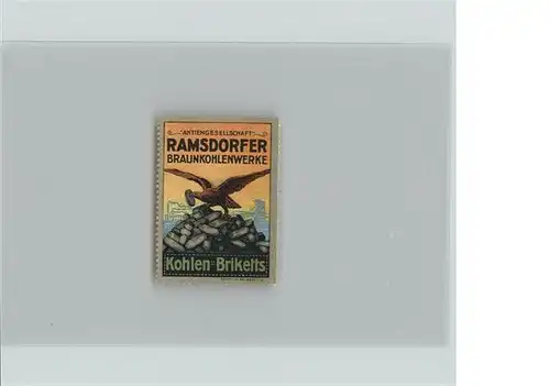 AK / Ansichtskarte Ramsdorf Braunkohlenwerk Briefmarke
