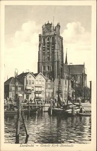 AK / Ansichtskarte Dorbrecht Groote Kerk Bomkade / Niederlande /Niederlande