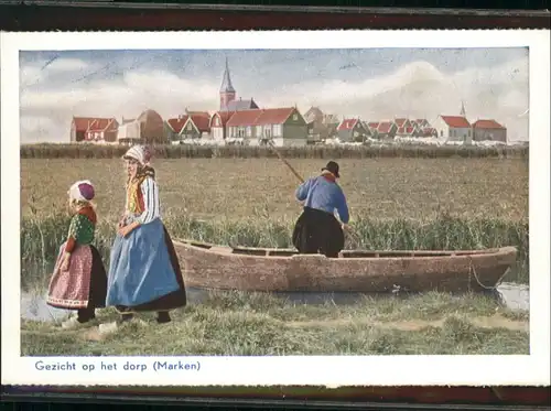AK / Ansichtskarte Marken Gezicht po het dorp / Niederlande /Niederlande