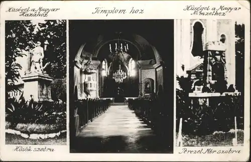 AK / Ansichtskarte Templom Hoz [?] / Ungarn /Ungarn