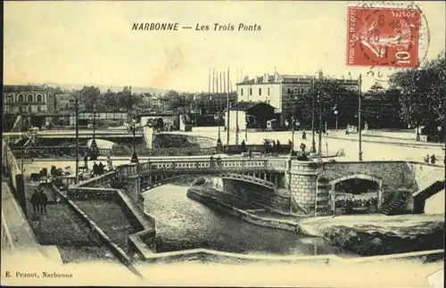 AK / Ansichtskarte Narbonne Trois Ponts