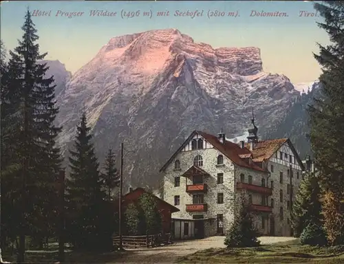 Wildsee Hotel Pragser Seekofel Dolomiten / Italien /Italien