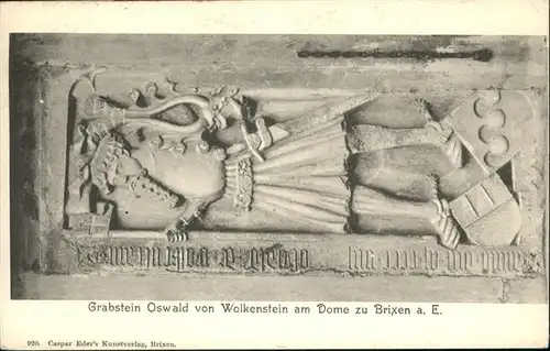 Brixen Grabstein Oswald von Wolkenstein am Dome  / Italien /Italien