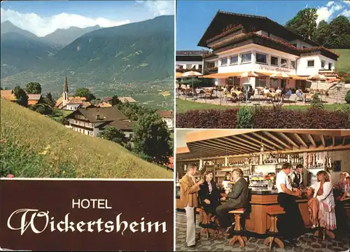 Schenna Verdins Hotel Cafe Restaurant Wickertsheim / Italien /Italien