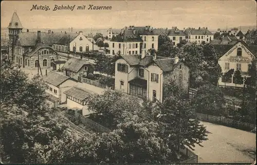 AK / Ansichtskarte Mutzig Bahnhof Kasernen