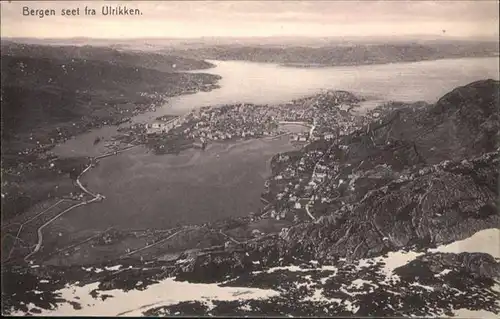 AK / Ansichtskarte Bergen seet fra Ulrikken /  /