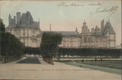 Fontainebleau pavillon Maintenon Chapelle Saint Saturnin /  /