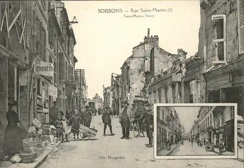 AK / Ansichtskarte Soissons Rue Saint Martin /  /