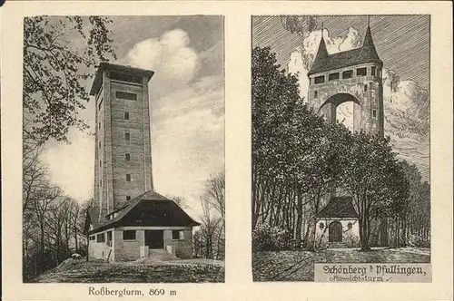 AK / Ansichtskarte Schoenberg Pfullingen Rossbergturm /  /