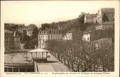 AK / Ansichtskarte Grasse Esplanade du Cours
CollÃ¨ge de Jeunes Filles /  /