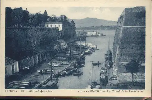 AK / Ansichtskarte Korfu Canal de la Forteresse / Griechenland /Griechenland