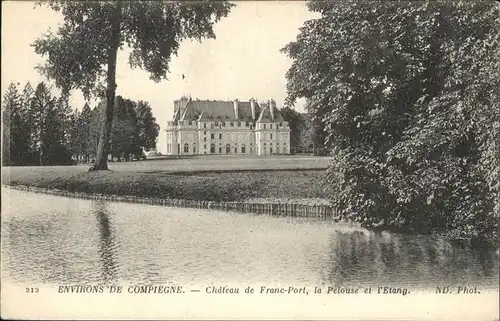 AK / Ansichtskarte Compiegne Chateau Franc Port /  /