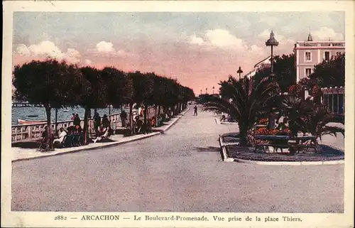 AK / Ansichtskarte Arcachon Boulevard-Promenade /  /