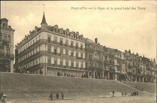 Heyst-sur-Mer digue grand hotel des Bains Kat. 