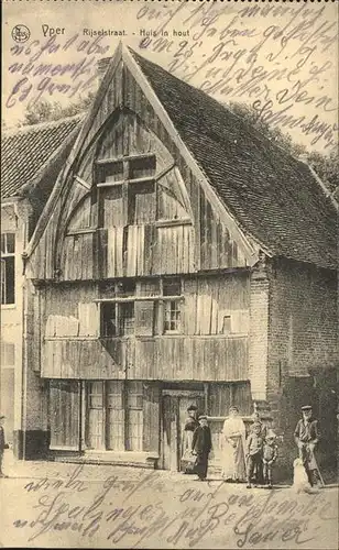 Ypern Rijselstraat Huis in hout Feldpost Kat. 