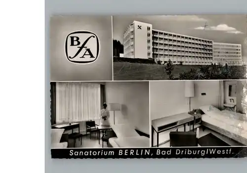Bad Driburg Kurklinik Sanatorium BfA /  /
