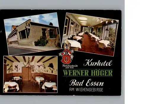 AK / Ansichtskarte Bad Essen Kurhotel, Konditorei, Cafe Werner  Hoeger /  /