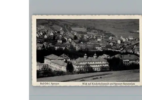 AK / Ansichtskarte Bad Orb Spessart-Sanatorium /  /