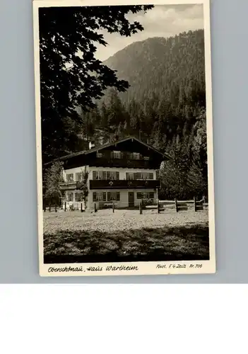 AK / Ansichtskarte Oberschoenau Pension Haus Wartheim  /  /