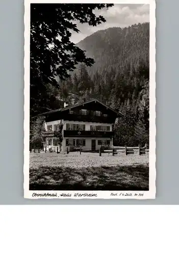 AK / Ansichtskarte Oberschoenau Pension Haus Wartheim /  /