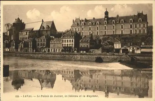 Laval Palais de Justice Chateau Mayenne Kat. Laval